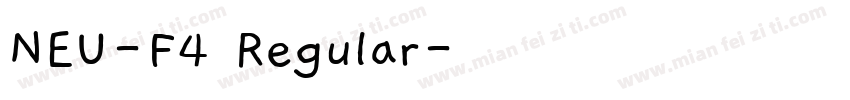 NEU-F4 Regular字体转换